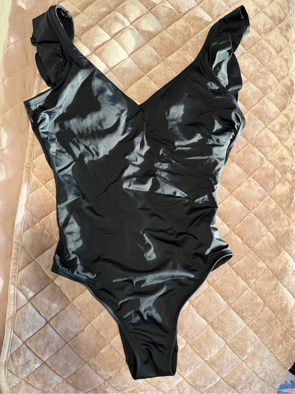 Sleek Black One-Piece Swimsuit